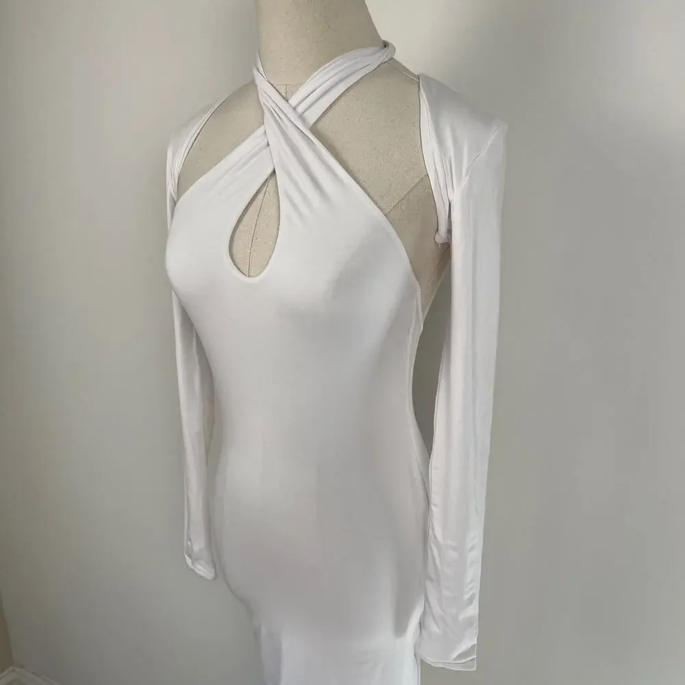 SER.O.YA White Lana Halter Mini Dress NWT Size XS - Picture 8 of 16